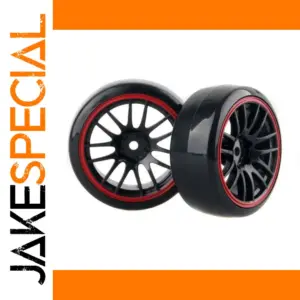 1/10 Scale RC Drift Tires with Red Accents