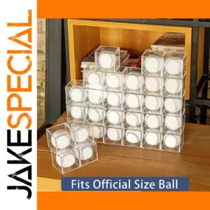 Acrylic Baseball Display Case, 80mm Square