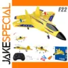 Vibrant Yellow RC Fighter Jet Glider