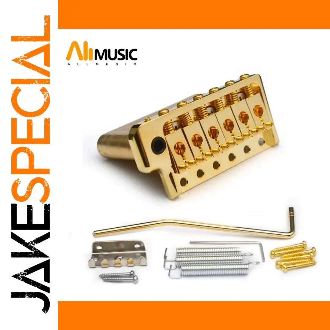 Gold PRS Style Tremolo Bridge for Guitar 1 Gold PRS Style Tremolo Bridge for Guitar