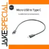 Black USB Type-C to Micro USB Adapter Cable 30cm