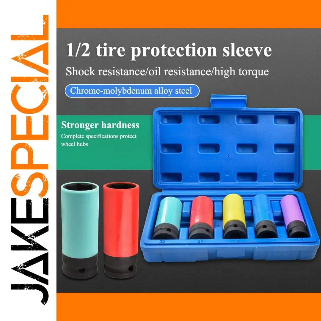 Automotive Impact Socket Set 15-22mm Durable Steel 1 Automotive Impact Socket Set 15-22mm Durable Steel