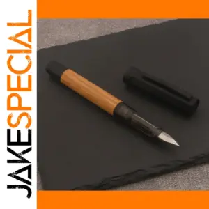 Elegant Wooden Fountain Pen with Steel Nib