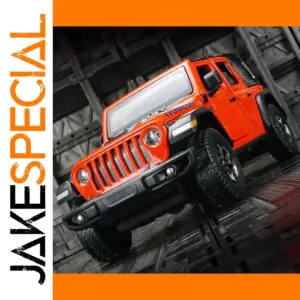 Vibrant Red 1:24 Jeep Wrangler Rubicon Model