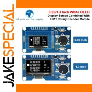 TZT OLED Display Modules 0.96" or 1.3" with Buttons