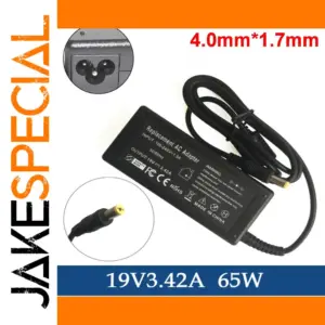 19V 3.42A 65W Power Adapter for Laptops