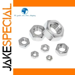 Stainless Steel Hex Nuts Set M2–M8