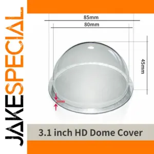 Clear 3.1-Inch CCTV Dome Cover for Cameras