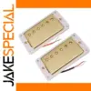 Double Coil Pickup Set with Gold Cover for Guitars