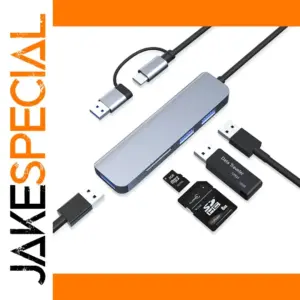 5-in-1 USB Type-C Hub with SD Card Slots