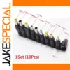 Set of 10 Universal AC/DC Jack Adapters