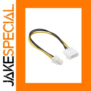 20cm PC Power Supply Extension Cable with Molex and Mini 4-Pin