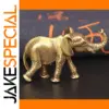 Antique Bronze Miniature Elephant Figurine