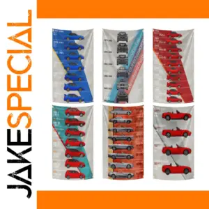 Retro Classic Car Garage Flag 90x150 cm