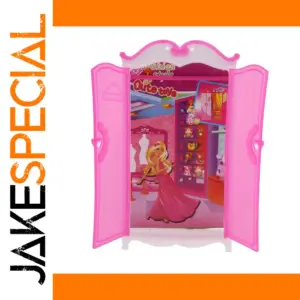 Pink Doll Wardrobe for 30cm Dolls