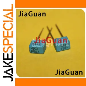 Blue Film Capacitor 220pF 250V, 7.2x4.5x6.5mm