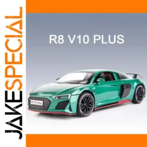 Vibrant Green Audi R8 V10 Plus Diecast Model
