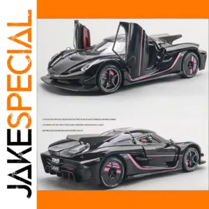 1:24 Scale Diecast Supercar Model in Black