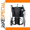Black Wheelchair Storage Pouch with Reflective Stripe