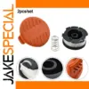 Vibrant Orange Spool Cover Cap for Garden Tools