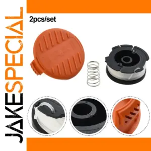 Vibrant Orange Spool Cover Cap for Garden Tools