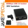 4-Port USB 2.0 Isolator Hub for Sensitive Devices