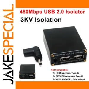 4-Port USB 2.0 Isolator Hub for Sensitive Devices