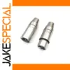 Silver Gray XLR 3-pin to 3.5mm TRS Adapter