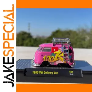 Vivid Pink 1960 VW Delivery Van Model