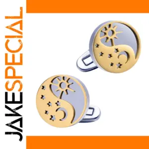 Dual-Color Yin-Yang Celestial Cufflinks