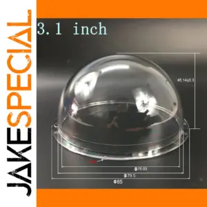 3.1-Inch Clear CCTV Dome Cover for Hikvision & Dahua