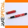 Elegant Red Chinese Ceramic Fountain Pen