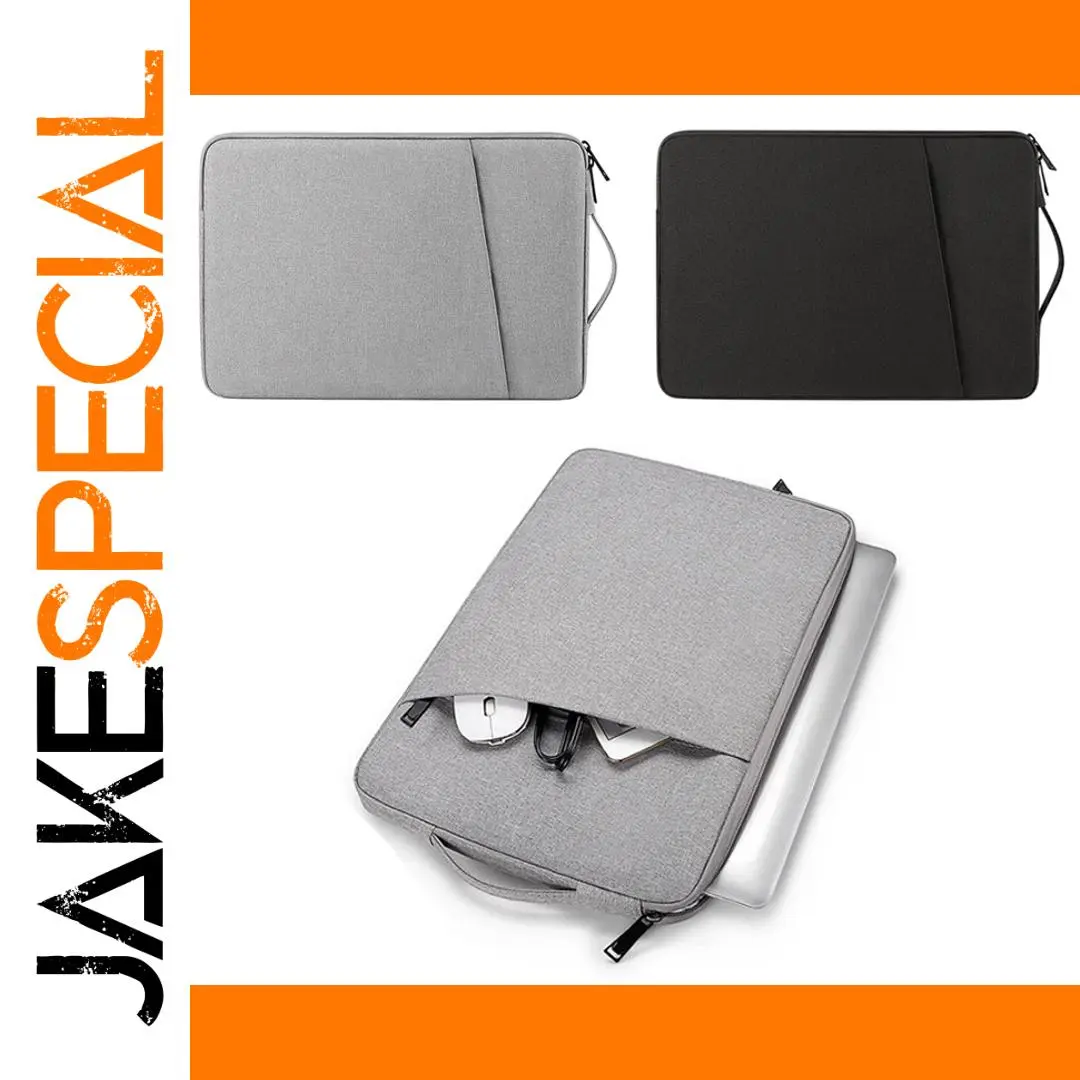 Elegant 13.3"-15.6" Laptop Sleeve in Grey or Black 1 Elegant 13.3"-15.6" Laptop Sleeve in Grey or Black