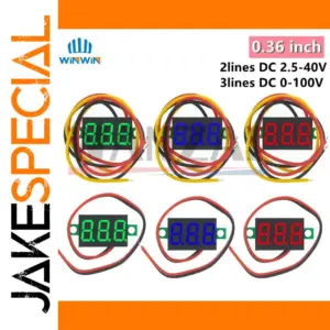 Digital VoltDisplay 0-100V, 4 LED Colors