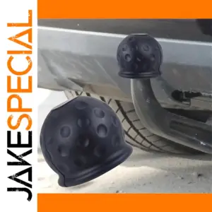 Black Rubber Trailer Ball Cover Cap