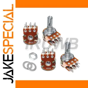 Set of Five Dual Rotary Potentiometers 1K-1M Ohm