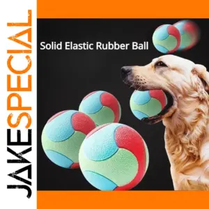 Colorful Rubber Dog Ball - Durable & Safe Play