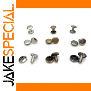 Versatile Metal Rivets and Studs Set