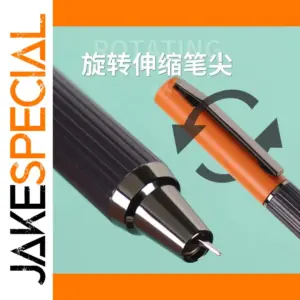 Retractable Fountain Pen with Gold Nib