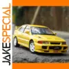 Vibrant Yellow Mitsubishi Lancer Evo X Model