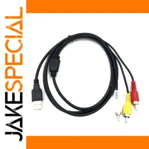 USB to 3RCA Video & Audio Adapter Cable