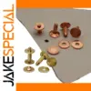 Copper and Brass Leather Rivet Set (10 Pcs)