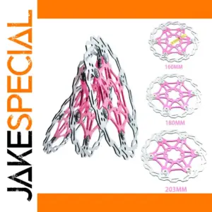 Pink Floating Mountain Bike Disc Brake 160mm-203mm