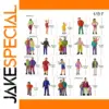 Colorful HO Scale Miniature Figures Set of 20