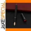 Sleek Black Metal Fountain Pen with 0.5mm Nib
