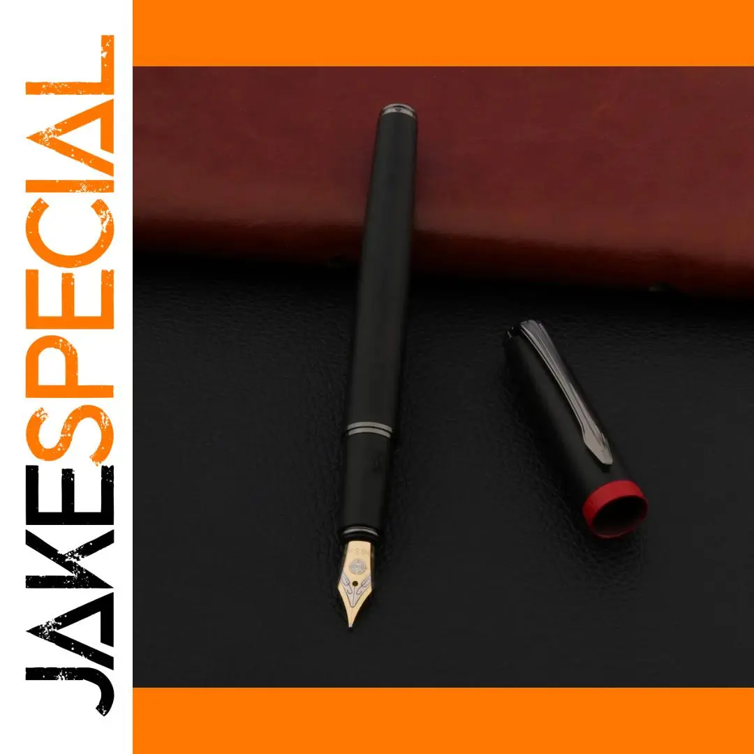 Sleek Black Metal Fountain Pen with 0.5mm Nib 1 Sleek Black Metal Fountain Pen with 0.5mm Nib