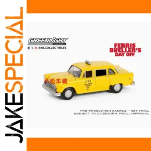 1980/1982 Checker Taxi Diecast Model in Yellow