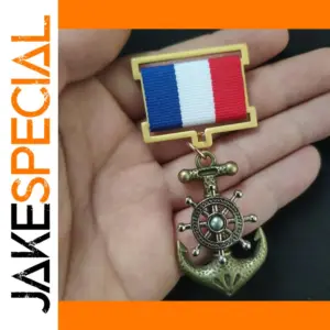 Vintage French Patriotic Nautical Badge