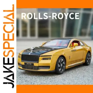 Yellow Rolls-Royce Spectre 1:24 Die-Cast Model