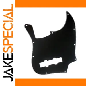 Black 3-Ply Bass Pickguard for Jazz Bass
